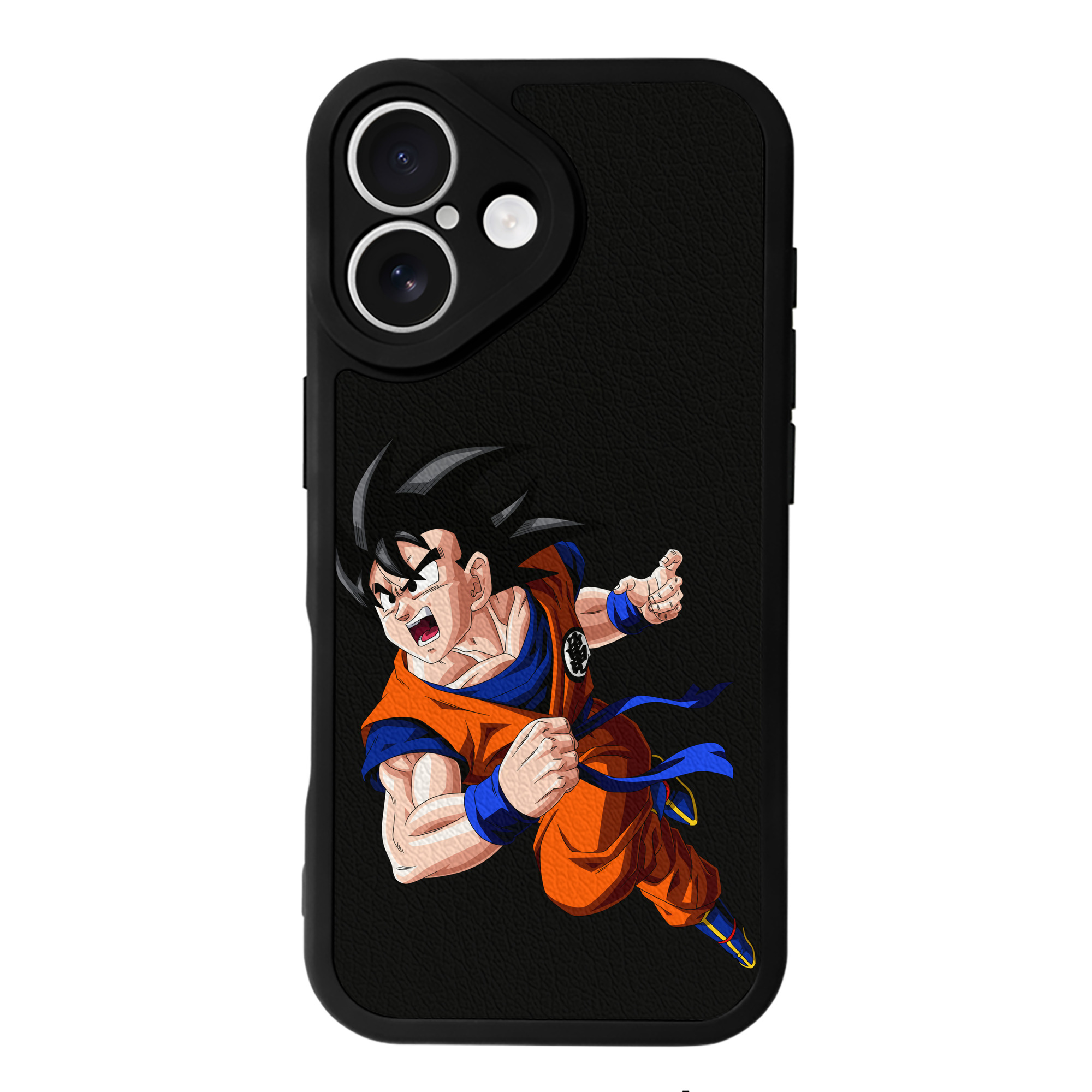 （画像用） ドラゴンボール 孫悟空（そん ごくう）Son Goku カカロット DRAGON BALL Kakarotto 【iPhone 16シリーズ対応】シリコンスマホケース（レザー調） 材質：シリコン